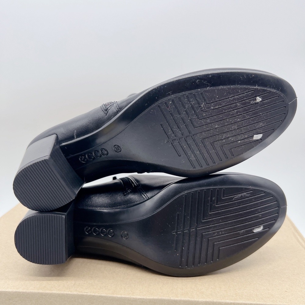 ECCO Shape M 35 Women's Ankle Boots Heel Black Leather Side Zip EU 36 US 6 * NEW - Picture 9 of 11